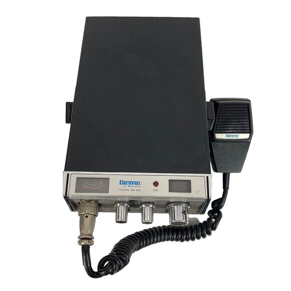 Caravan by Midland 52-100 - Black - 1977 - Mobile CB Radio Transceiver - Vintage - Picture 1 of 16
